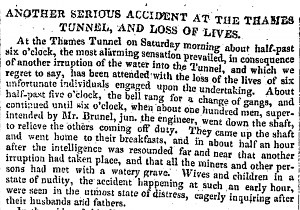 1828 Tunnel Flood - Brunel Museum