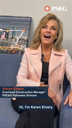 Karen has spent more than 38 years with us at PSE&G, and during that time she’s climbed utility poles, bonded onto 500,000 volts and more – all while continuing to grow and evolve through 15 different roles. 👷🏼‍♀️ Her journey shows what’s possible when you are open to new challenges and embrace lifelong learning. | PSEG