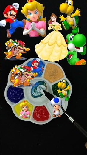 Mario Character Coloring Challenge 🎨 | Mario, Peach, Yoshi & Friends