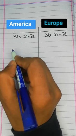 The difference between America and Europe Mathematics. Education. #mathzone #math #mathematics #education #study