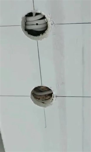 CRAZY! when you cut into drywall and find a bunch of wires,