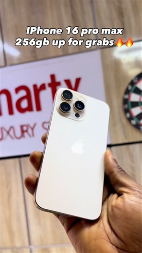 SMART X | ABUJA PHONE STORE on Instagram: "Deal✔️ Preowned iPhone 16 pro max 256gb desert titanium colour up for grabs🔥 Price: ₦1,299,000🔥🔥 ✅physical sim and eSIM ✅ Battery health is 93% ✅Fully functional 💯 📍 Visit Us: Shop C42, New Banex Plaza, Opp Zenith Bank, Wuse II, Abuja 📞 Call or WhatsApp: 08033057184 🚚 Nationwide Delivery Available! 🇳🇬 📩 DM to order now - Limited stock! 👇 Tag someone who’s been waiting for this 👇 👉 Follow @smartx_ng for unbeatable deals🔥"