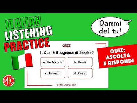 Easy Italian Listening Practice & Quiz - How Many Points Can you Score?