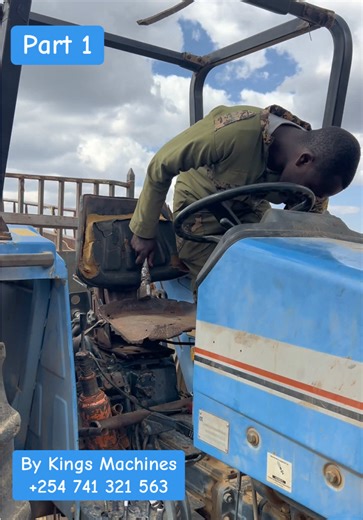 Assembling Landini Tractor and Khun Mower in Samburu