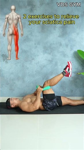 2 Exercises to Stop Sciatica Pain 🔥#gym #fitness #workout