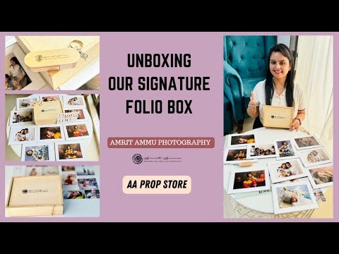 Unboxing Our Signature Folio Box | AA Prop Store | Amrit Ammu Photography