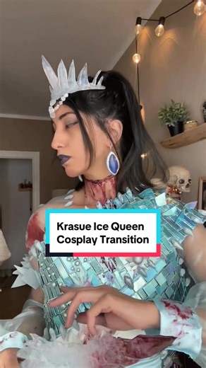 Krasue Ice Queen Cosplay Transformation Video