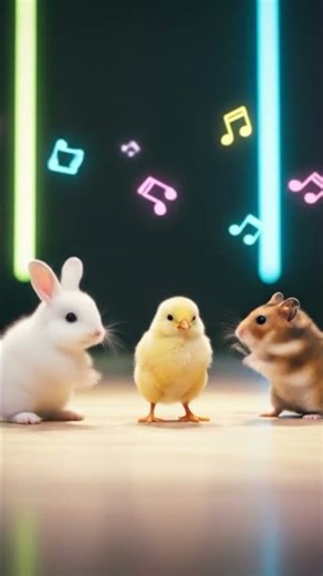 Cutest Animals Dancing Ever 🐰🐥🐹 | Bunny, Chick & Hamster Dance Show!