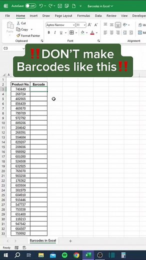 Creating Barcode 39 in Excel: Step-by-Step Tutorial