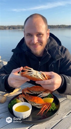 How to catch and cook the perfect crab!🦀 #fishing #crab #softshellcrab #food #foodpom