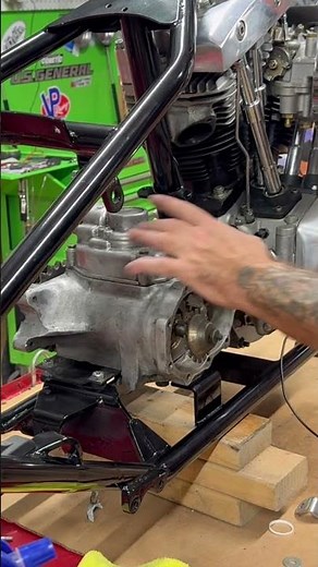 Dropping the transition in the shovel project #shovelhead #shovelheadchopper #bobber