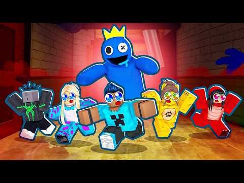 Playing RAINBOW FRIENDS with THE CREEPER FAMILY on Roblox