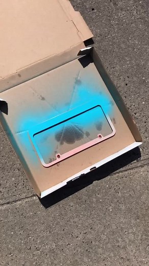 Custom Marvel License Plate Frame Painted with Slime Design