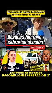 109K views · 5.4K reactions | Terminando la Marcha #GeneracionZ se fueron a cobrar su pensión | Simplemente José Reloaded | Facebook