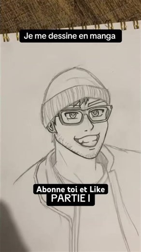 Je me dessine ! 🥰#dessin #otaku #manga #réussite #pourtoii #sucess #mangaka