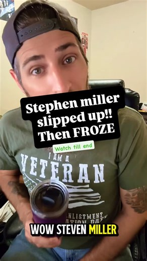Christopher Farrell on Instagram: "Stephen miller did not glitched, he told the truth then froze!! #foryoufeed #trumpadministration #creatorsearchinsights #dump #stephenmillerglitch #stephenmiller"