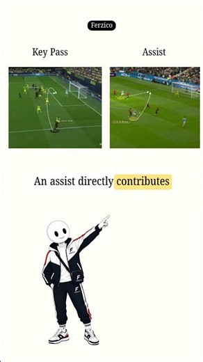 Assist vs Key Pass ⚽ | What's the Difference? #shorts #difference #football