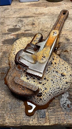 Rusty to Brand New | AI Visual of Rust Removal #maicrazythings #AIVisuals #viral #rust #cleaning #wrench #newyork #beforeandafter | MAI Crazy Things