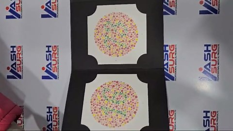 Ishihara Colour Vision Test Book for Color Deficiency 24 Plates with User Manual