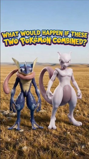 WHAT HAPPENS WHEN TWO POKÉMON COMBINE? #pokemon #aivideo #mewtwo #greninja