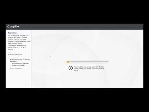 Testout | Network + | 8.2.8 Lab: Scan Using Zenmap