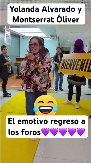 This was the emotional return of Yolanda Andrade to the studios with her soul friend Montserrat O...