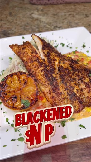 Blackened Snapper with Corn Maque Choux Recipe