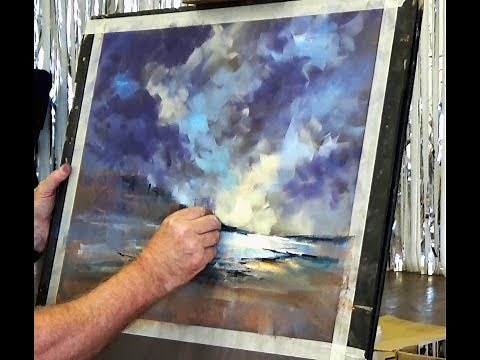 Demonstration using Pan Pastels and Pastels