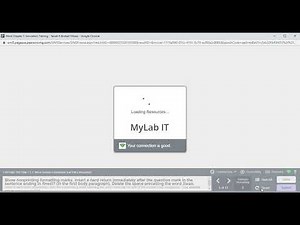 MyITLab: Computer Concepts: Word Chapter 1 Simulation Training 2/12/2021