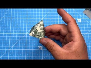 How To Fold A 1$ Dollar Bill Into A Pyramid - Quick And Easy Money Origami Guide