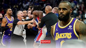 LeBron James ejected after clash with Isaiah Stewart leads to brawl!