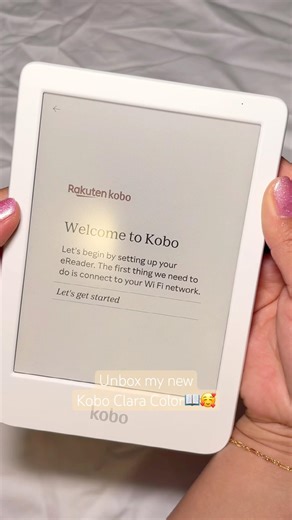 📖☕️Unbox My Kobo Clara Color with Me💌🥰 #kobo #koboclaracolor #kobounboxing #booktok