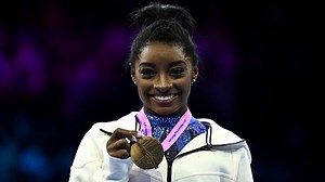 Simone Biles wins record 6th world championship all-around title