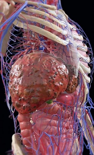 Liver Cirrhosis: A 3D Look at What Happens to Your Liver #humanbody #biology