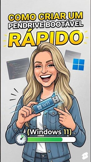 Como criar um Pendrive Bootável RÁPIDO (Windows 11)