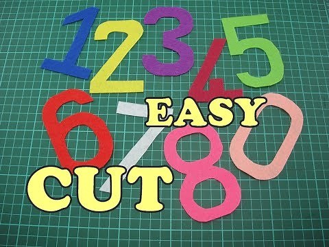 How to cut Numbers without template - EASY