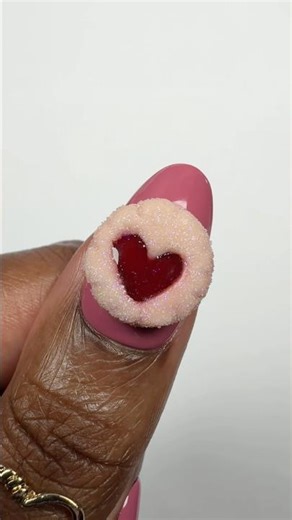 Valentine’s Cookie Nail Tutorial🍪💘 #nails #nailart #nailtutorial #naildesign #valentinesday