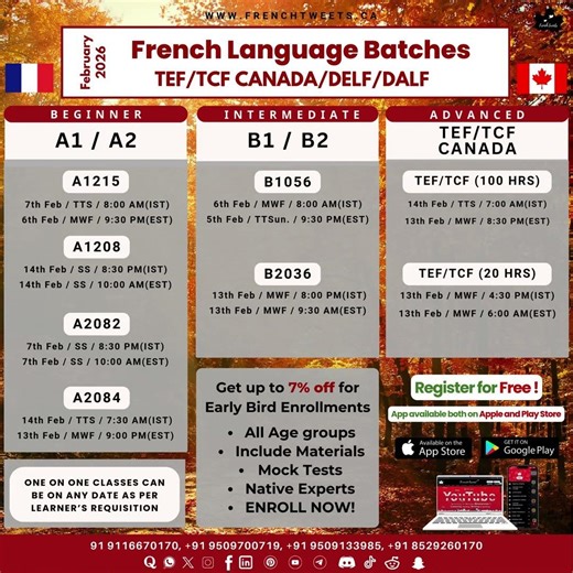 Dreaming of French fluency or Canada PR? Join our February French Language Batches & level up fast!