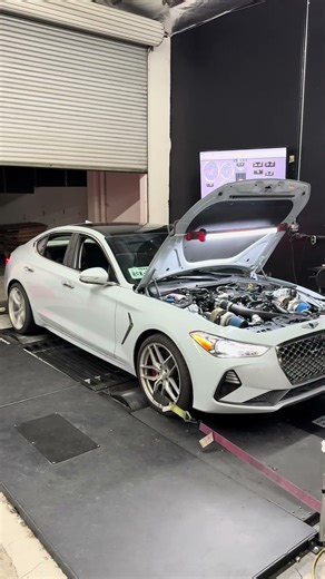 Genesis G70 twin G25-550’s, guess how much power 🚀🚀 #fabrication #jb4 #twinturbo
