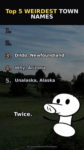 Weirdest US Town Names #shorts