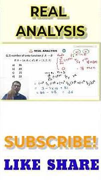 03 real analysis short trick | onto function |number of onto function f:A→B If A={a,b,c,d},B={1,2,3}