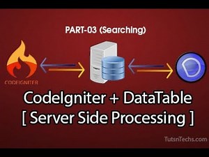 Part03- Jquery DataTable with CodeIgniter Using Server Side Processing