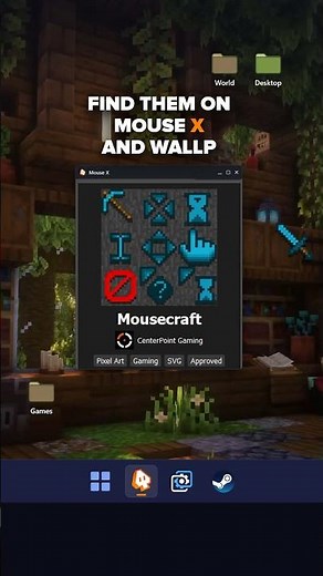 10/10 Minecraft Wallpaper + Cursor Combo