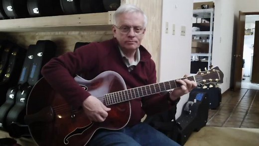 Eastman AR610 Mahagoany Jazz Archtop Acoustic Guitar SN 8569