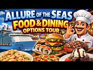 ALLURE OF THE SEAS FOOD TOUR | Every Restaurant & Dining Option Onboard Explained!