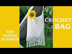 Tutorial for Boho/Hippie style crochet bag