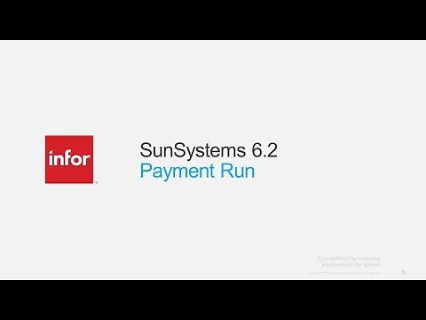 SunSystems 621 - Payment Run