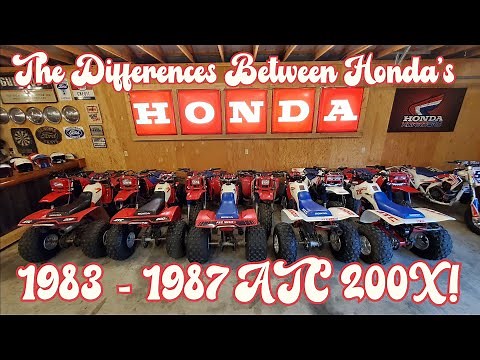 The Differences Between The 1983 - 1987 Honda ATC 200X Three Wheeler