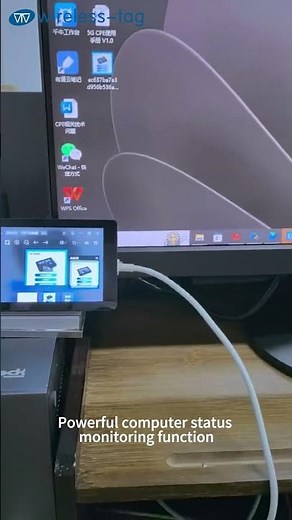 Expand Your Raspberry Pi Display with Wireless-tag's Secondary screen | One USB Cable Setup#shorts