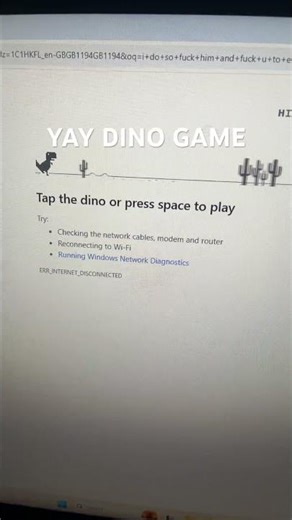Yayayayay dino game #games #dinosaur #funny